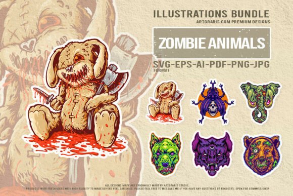Download Macabre Horror Vector Pack Creepy Doll - Horror Collection