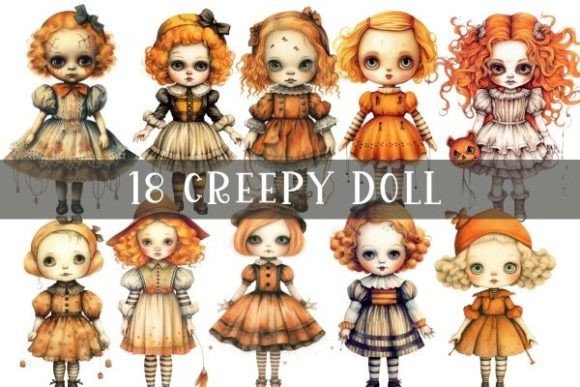 Download Creepy Doll Sublimation - Halloween - Sublimation Collection