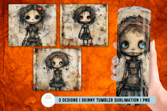 Download Horror Doll Tumbler Wrap - Horror Collection