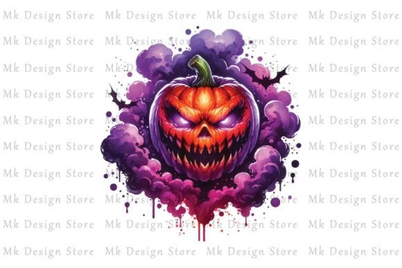 Download Gothic Horror Pumpkin Cloud Clipart - Horror Collection